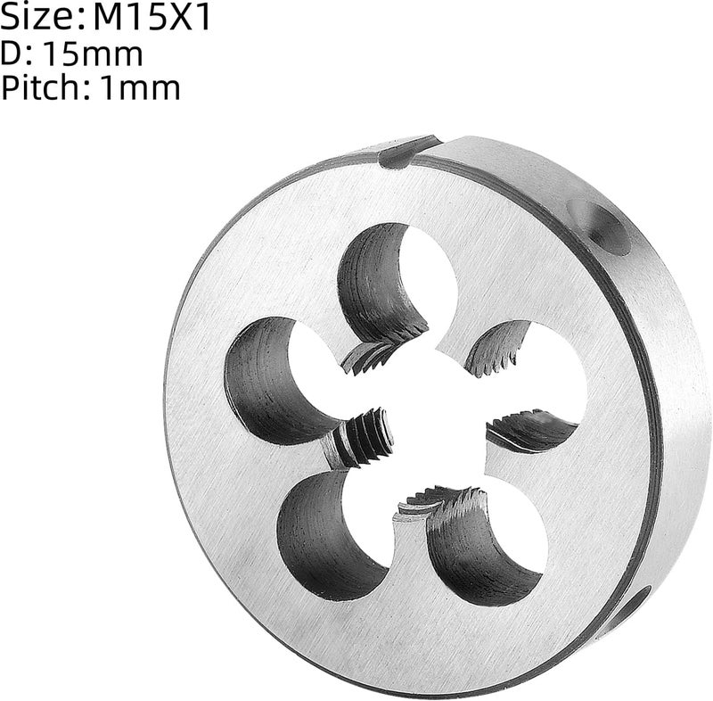 Burkit مجموعة قواطع ومكابس M15 X 1 ، قاطع خيوط آلة M15 x 1.0 ومكبس دائري يدوي يمين - Image 3